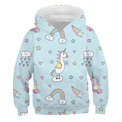 China Hot sale anti-pilling 3D print oversized hoodies cotton kids cartoon hoodie for safety 100% for sale