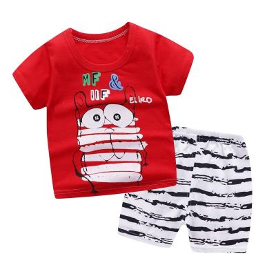 China Wholesale Casual Summer Baby Short Sleeve Clothes Set Newborn for sale