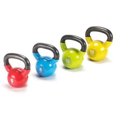 China Durable Custom Logo Cast Iron Kettlebell Adjustable Kettlebell 12 Kg E-Coated Adjustable Kettlebell for sale