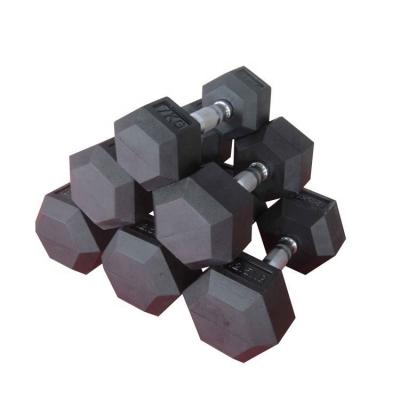 China Durable factory wholesale cheap rubber 20kg liner gym kurzhantel mancuernas free weights dumbbell set hex hex dumbbells for sale