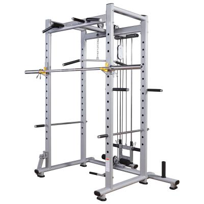 China Universal wholesale home fitness sports equipment gym machine blacksmith newcomer power squat cage power rack for sale