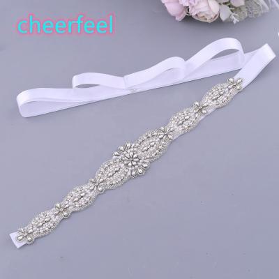 China Flatback Cheerfeel Bling Crystal Stones Applique Bridal Patch Dress Sash Appliques And Trims For Bridal Dress Decoration RH-11144 for sale