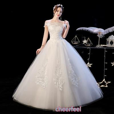 China Breathable Floral Lace Beach Wedding Cheerfeel WD-277 Bridal Evening Wear Prom Ball Gown Wedding Dresses for sale