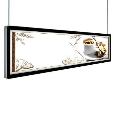 China Tea Shop / Restaurant / Hotel Store / Milk Adjustable Indicator Light Double Sided Advertising Display Double Side Standing Light Box for sale