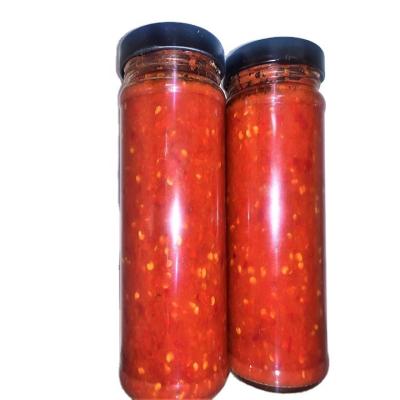 China Cooking Seasoning Hot Sales Chopped Red Chilli Paste In Different Size Pot for sale