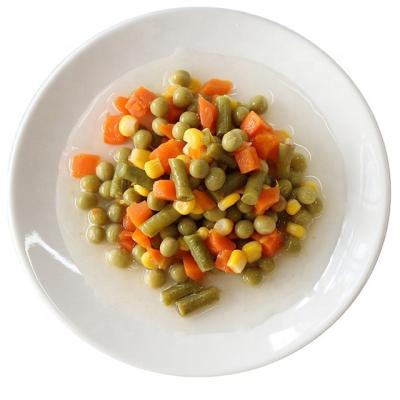 China 400g canned canned mixed vegetables with different items in brine for sale