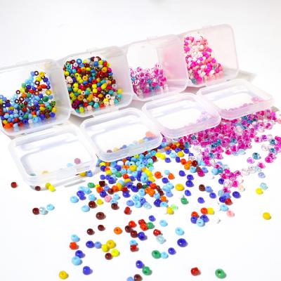 China Wholesale 2.5mm 3mm 4mm Seed Beads Environmental Inspection Round Glass Beads For DIY Jewelry Necklace Making à venda