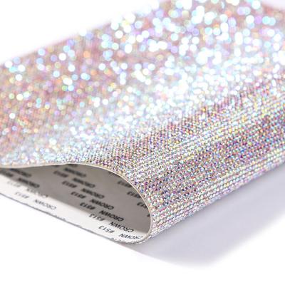 China Hot Sale Strong Adhesive Bling Self Adhesive Glass Crystal Rhinestone Sheet For Women Shoes Clothes Bags en venta