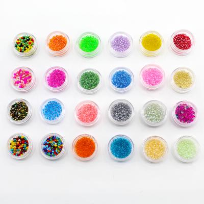 중국 Environment Inspection Seed Glass Beads Plastic Box 24 Slots 12/0 Shiny High Quality 8/0 6/0 Colors Seed Beads For Jewelry Diy Making 판매용