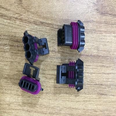 China Cable Mount / Free Hanging Aptiv (Formerly Delphi) 12110293 Automotive Connectors 3P FM BLACK CON Set 150 SERIES 14A for sale