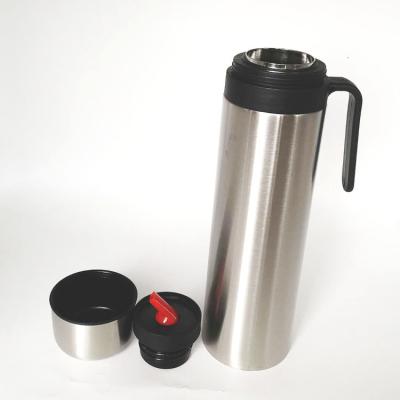 China High Quality 1L Double Wall 304 Stainless Steel Vacuum Flask Travel Mug High Quality Vacuum Thermos Kettle With Handle Vacuum Travel Pot for sale