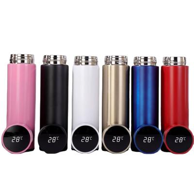 China PORTABLE LED Temperature Display Stainless Steel Smart Vacuum Flask BPA Free Dual-Wall Vacuum Thermal Cup for sale