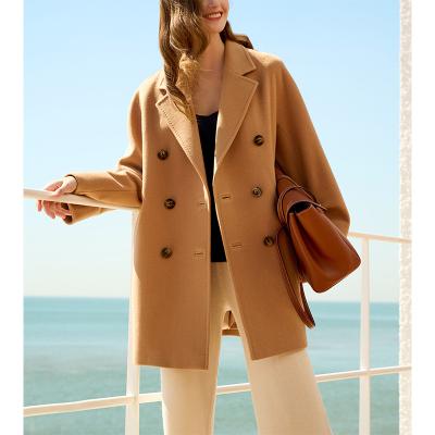 China Factory direct sales breathable fox fur jacket shearling wool casual cashmere coated shawls for ladies for sale