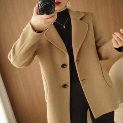 China 2023 Winter Sweater Fashion Knitted Cardigan Women Breathable Custom Size Long Sleeved Sweater Woolen Coat for sale