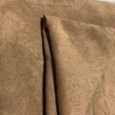 China Anti-Static Cheap Stock Polyester 100% Woven Suede Fabric for sale