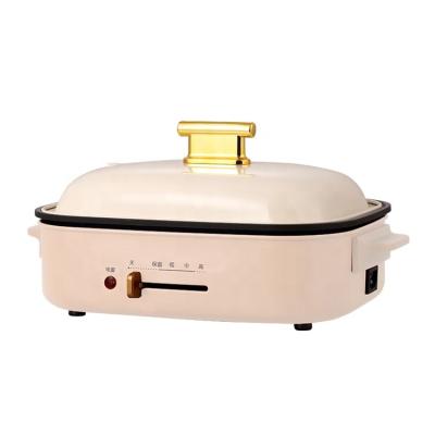 China Panel Uniform Type Heating 1200W 4L Kitchen Electric Appliances Multifunctional Small Panel Uniform Type Cooking Pot for sale