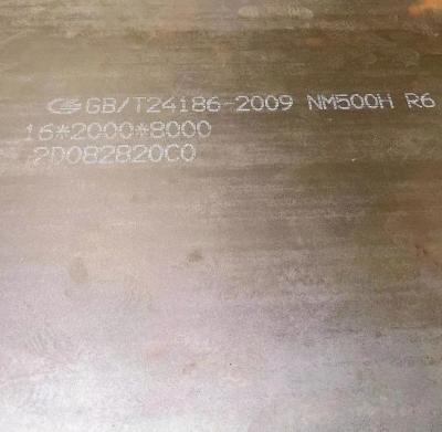 China NM500 NM500 Verschleiß- und Aufprallbeständige Stahlplatten zu verkaufen