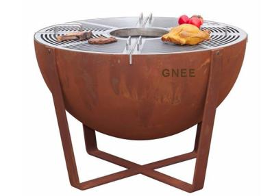 China Pre Weathered Commercial Party Charcoal BBQ Grill 800mm Width en venta