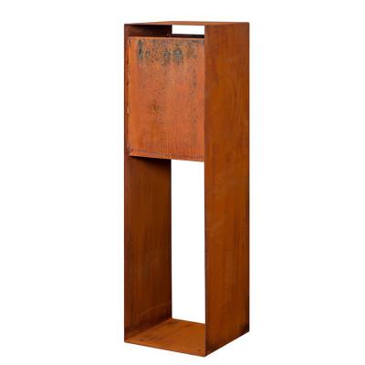 China Decoratieve Geroeste SGS Corten Staalbrievenbus 1200mm Hoogte Te koop