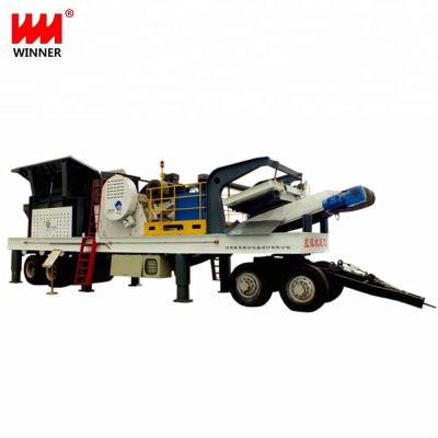 China Mining Sale Mobile Crushing Factory-New Type Professional Waste Concrete Recycle Machine for sale