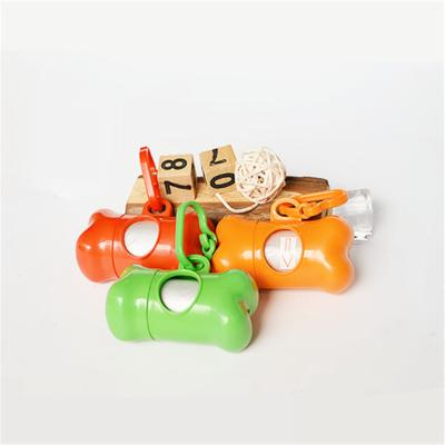 China 15Rolls Viable Portable Bag Custom Colors Logo Kinds Bone Shape Dispenser Pet Puppy Cat Dog Poop Bag for sale