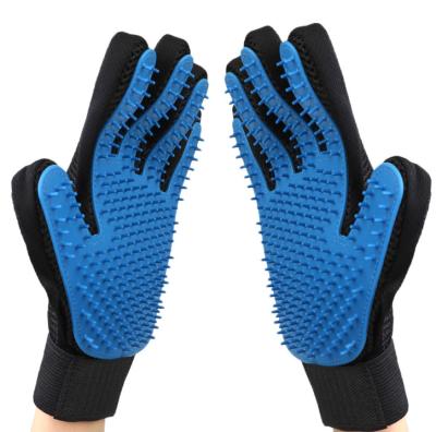 China Sustainable High Quality Amazon Rise Verson New Dog Grooming Glove for sale