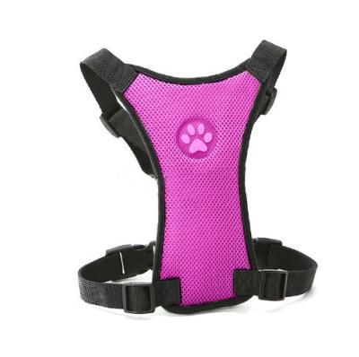 China Viable Soft Nylon Mesh Car Seat Belt Harnesses for Medium Large Dogs for sale