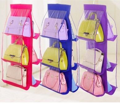 China Nonwoven Home Organizer 6 Pockets Hanging Closet Storage Bag for sale