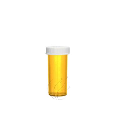 China Medicine Push Up Bottom And Turn Vial In Amber Plastic Pill Bottle Prescription Drams 6 To 120 Pill Bottles for sale