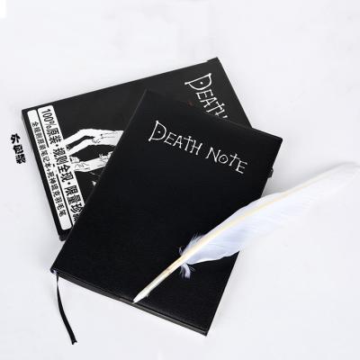 China Hot Selling Japanese Anime Death Note Foldable For Student Notebook With Feather Pen Book Anime Death Note for sale