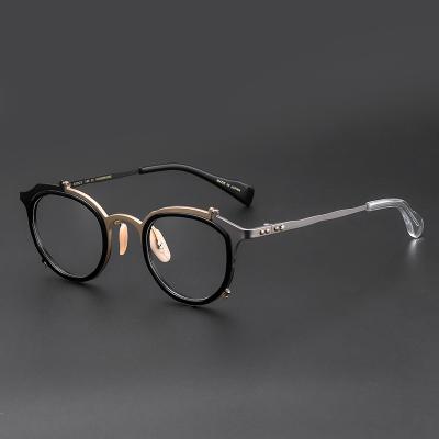 China 100% Pure Titanium Luxury Oval Handmade Optical Eye Glasses from Shenzhen Manufacturer masahiro maruyama glass eyeglasses for sale