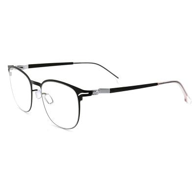 China AC+PC Screwless Glasses Frame Metal Optical Glass Frame Retro Glass Frame High Quality for sale