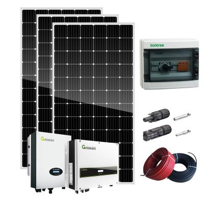 China SUNKET Solar Systems 100kw Home Grid Home Grid Solar Power Growatt Industrial Solar Power Systems 100kw 50kw for sale