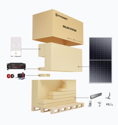 China Sunket Solar Power System Home 30KW 10KW 5KW Hybrid Solar Panel Home System For Home Use for sale