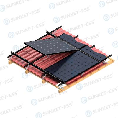 China Sunket Hybrid System 3KW 5KW 3000W Solar Panel Home Solar Kits With Lithium Battery High Efficiency Solar System for sale