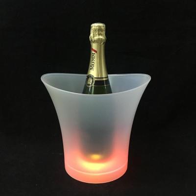 China Viable pp led rgb plasdtic ice bucket flashing for sale