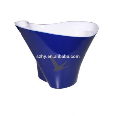 China Sustainable 5L Gray Goose Plastic Ice Bucket With Logo Printing for sale