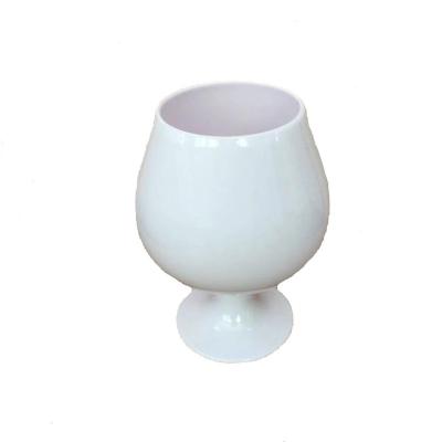 China Clear Plastic Goblet Champagne Flutters White Red Wine Glass Goblet Wedding Glass for sale