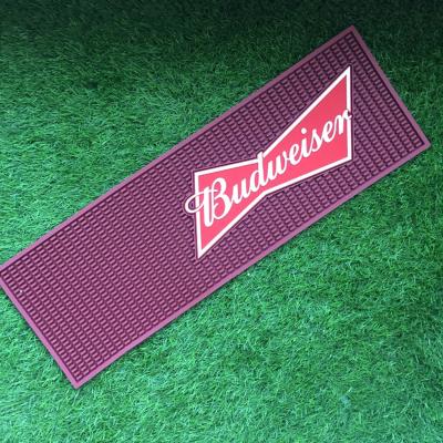 China Durable Rubber Bar Runner PVC Bar Mat for sale