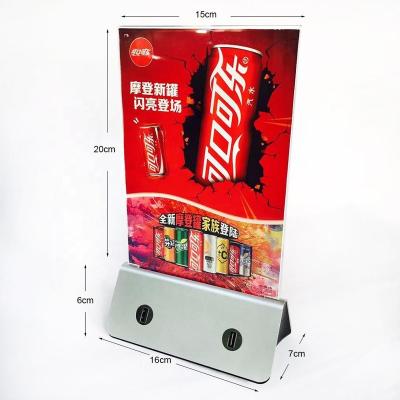 China Restaurant Advertising Menu Power Bank 2020 Table Advertising Restaurant Menu Power Bank For Sale for sale