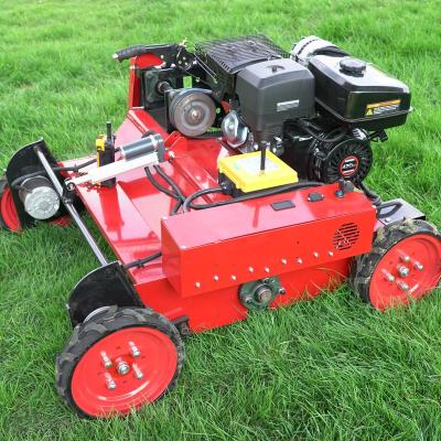 China 4-Stroke Weeding Machine Lawn Mower Cutting Grass Machine Electronic Robot Remote Control Mower for sale