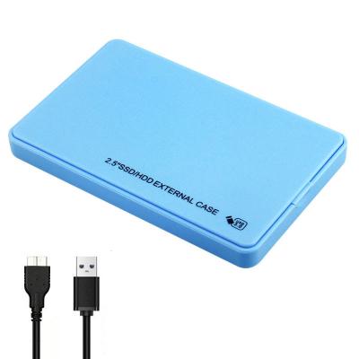 China Portable External USB 3.0 HDD Hard Drive Enclosure 2.5 Inch SATA Mobile SSD Disk Box Enclosures Laptop Hard Drive Hdd Cart for sale