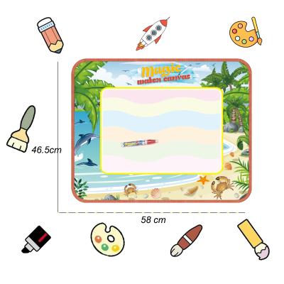 China Large Aqua Magic Doodle Mat Educational Toys Toddler Kids Game Doodle Google Water Drawing Estera Magica Toy Popular LED Doodle Doodling Mat Aquadoodle Mat for sale