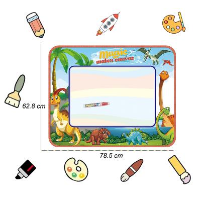 China Popular Google Doodle Game Paint Dye Write Kit Estera Del Doodle Aqua Mess Free Pens Markers Kids Pad Water Doodle Mat Toy Magic Drawing Board for sale