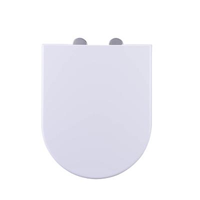 China Slow-End Soft Closing Sanitary Toilet Seats WC Seat Cover Sturdy D Shape Quick Release PP Toilet Seat Covers for sale