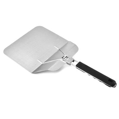 China Durable Stainless Steel Space Saver Ergonomic Folding Handle Pizza Peel Bakers Paddle Shovel Kitchen Tools for sale