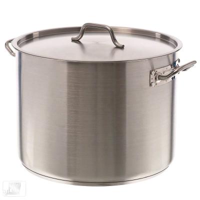 China NSF China Sustainable Factory Stock Pot Stainless Steel Commercial Custom Noodle Soup Pots with Lid for Hotel and Restaurant for sale