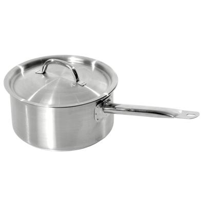 China Jiangmen Leegin Factory 304 Stainless Steel Sustainable 3 Layers Capsule Bottom Cast Sauce Pan for sale