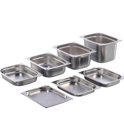 China 201/304 Stainless Steel Durable Restaurant Equipment Stainless Steel Buffet Gastronorm GN Food Pan for sale