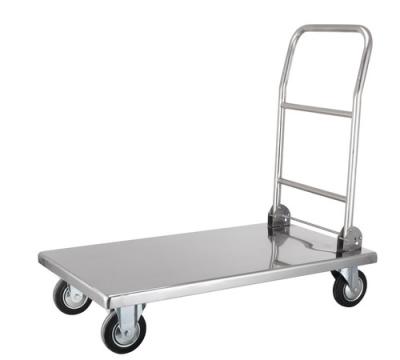 China Hand Moving Objects Tool Box 150KG Steel Heavy Duty Stacker Platform Trolley for sale